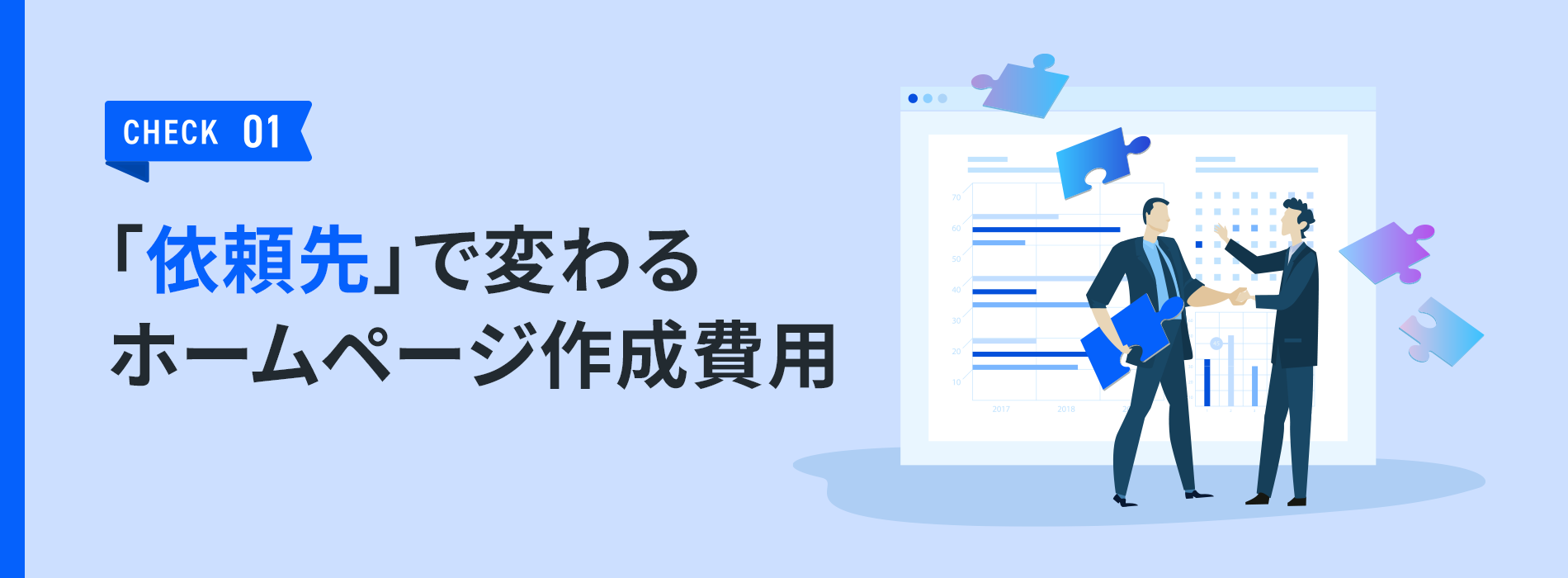 「依頼先」で変わるホームページ作成費用