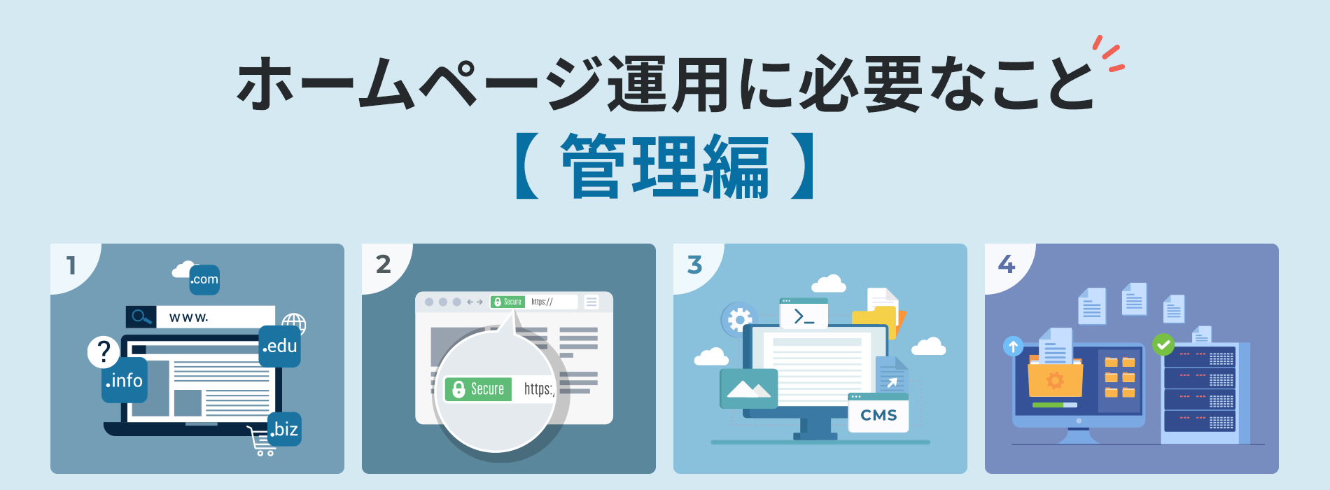 ホームページ運用に必要なこと【管理編】